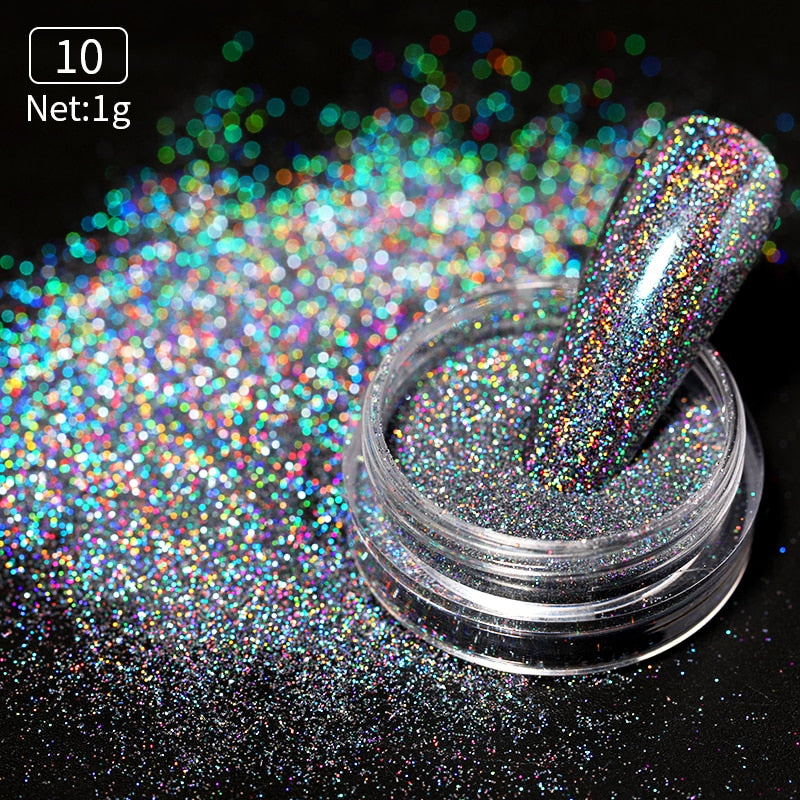 Gold Silver Mirror Powder Nail Art Glitter Rose Gold Champange UV Gel Polish Chrome Dust Metallic Effect Pigment Decoration