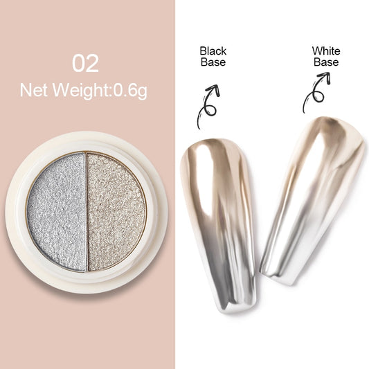 Gold Silver Mirror Powder Nail Art Glitter Rose Gold Champange UV Gel Polish Chrome Dust Metallic Effect Pigment Decoration