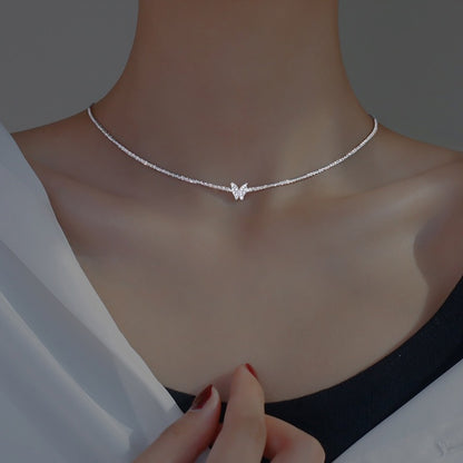 Cubic Zircon Choker Necklace For Women Rhinestone Tennis Necklace Crystal Chain Goth Jewelry Collares Gifts Bijoux Femme Luxe