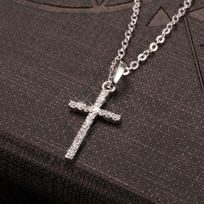 Cross Pendants Crystal Jesus Necklaces Jewellery For Men Women