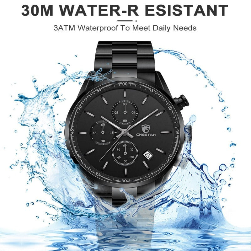 Watches for Men Brand Luxury Fashion Business Quartz Men’s Wristwatch Stainless Steel Waterproof Sports Clock