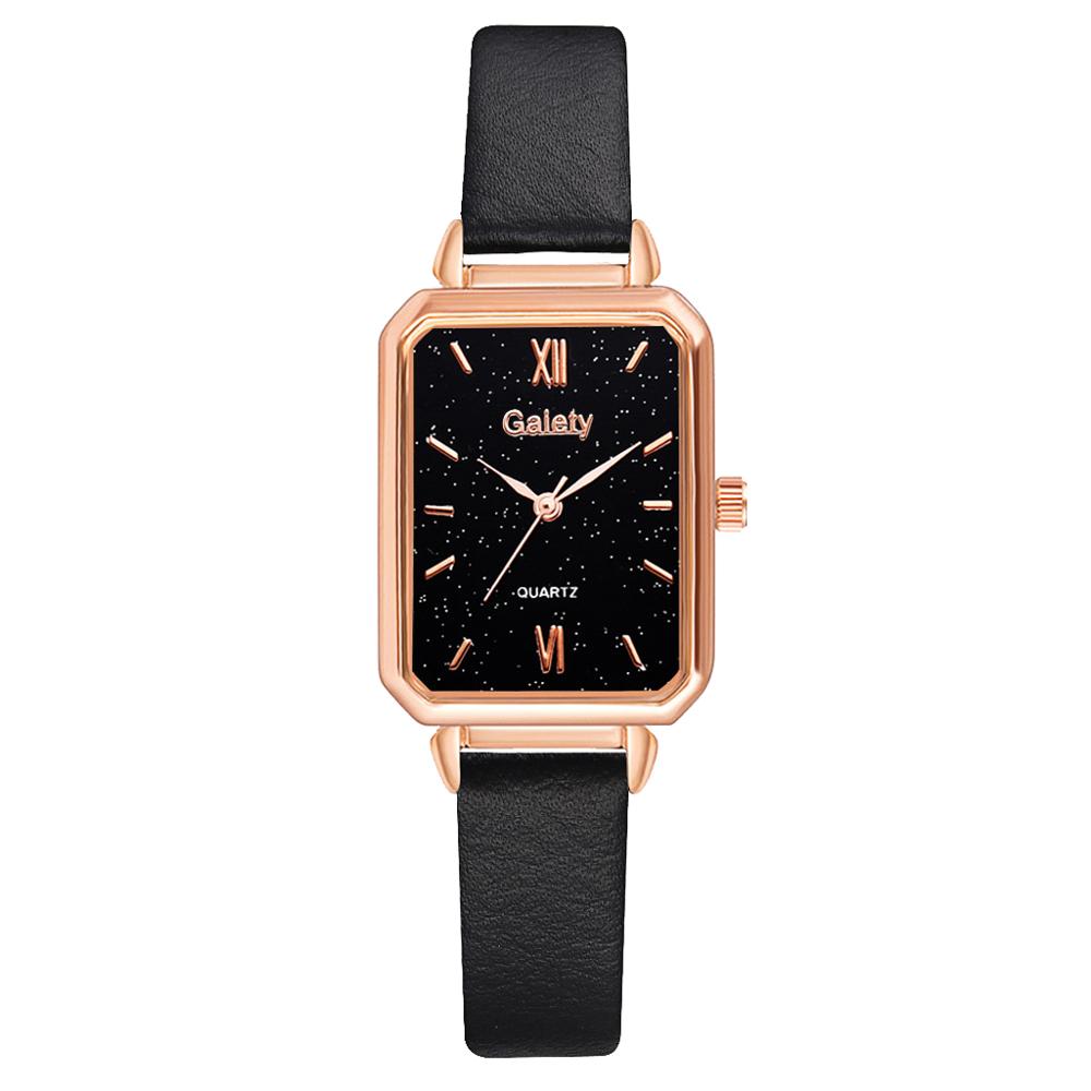 Brand Women Watches Fashion Square Dial Ladies Quartz Watches Bracelet Set Green Dial Simple Rose Gold Mesh Luxury Women Watches