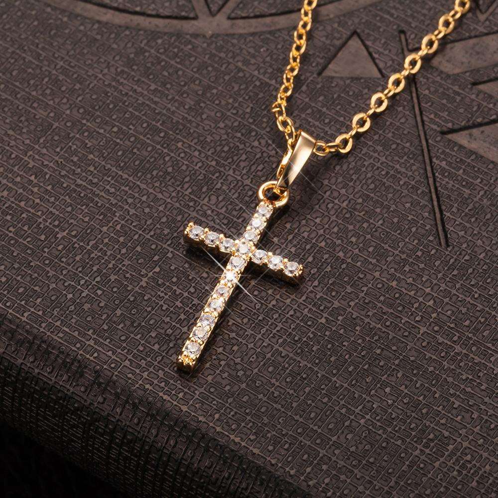 Cross Pendants Crystal Jesus Necklaces Jewellery For Mens Women