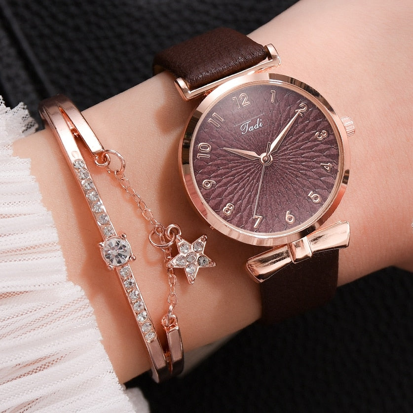 Luxury Women Bracelet Quartz Watches For Women  Ladies Sports Dress Pink Dial Wrist Watch Clock Relogio Feminino