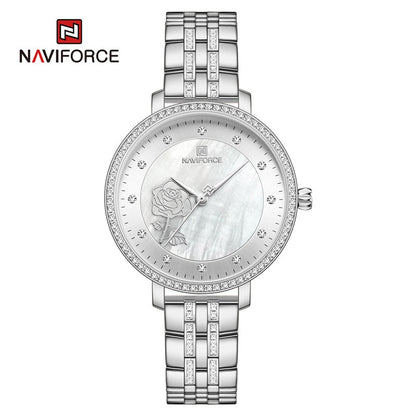 Stylish and Waterproof NAVIFORCE Rose Gold Watch for Women Clock Relogio Feminino