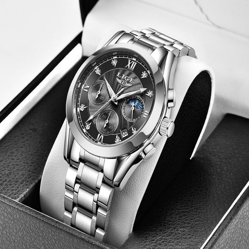 Steel LIGE 2023 New Fashion Women Luxury Watches