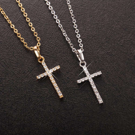Cross Pendants Crystal Jesus Necklaces Jewellery For unisex