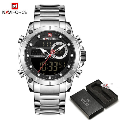 NAVIFORCE Luxury Watch Original Sports Wrist Watch For Men Quartz Steel Waterproof Digital Fashion Watches Male Relogio Masculino 9163