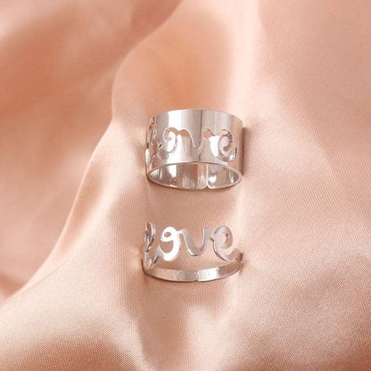 Butterfly Rings For Women Men Lover Couple Ring Set Silver gold Color