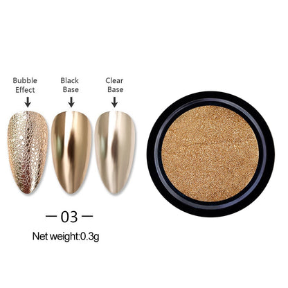 Gold Silver Mirror Powder Nail Art Glitter Rose Gold Champange UV Gel Polish Chrome Dust Metallic Effect Pigment Decoration