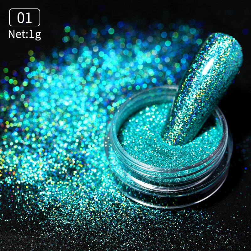 Gold Silver Mirror Powder Nail Art Glitter Rose Gold Champange UV Gel Polish Chrome Dust Metallic Effect Pigment Decoration