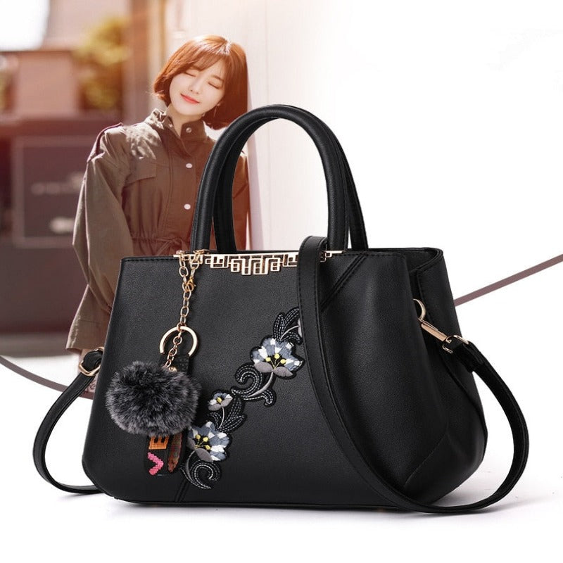 Embroidered Messenger Bags Women Leather Handbags Bags for Women 2021 Sac a Main Ladies Hand Bag Female Hand bag new