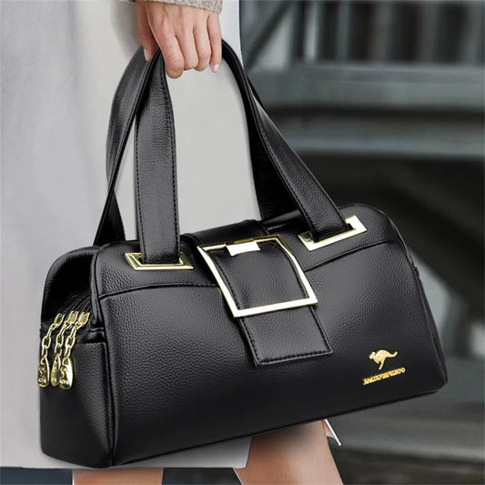 Multi Layered Women's Premium Leather Handbags  Luxury Designer Bags