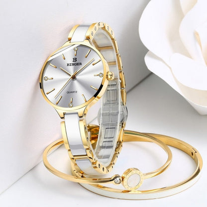 luxurious timepiece Zegarek damski Switzerland BINGER Fashion Women Watch