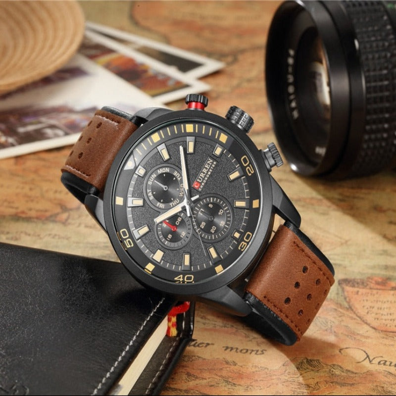 CURREN brand design new fashion casual cool sport man clock military army business wrist quartz male luxury gift watch