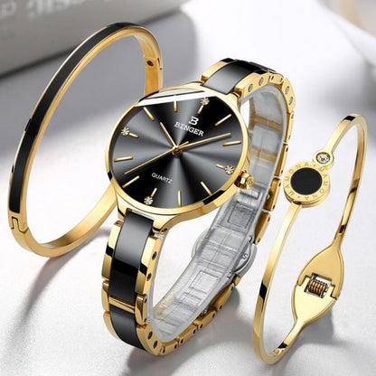 luxurious timepiece Zegarek damski Switzerland BINGER Fashion Women Watch