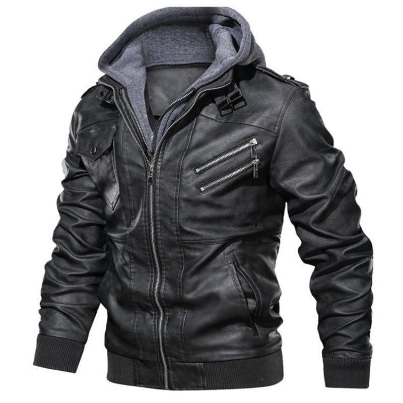 New Men's Leather Jackets: Autumn Casual Motorcycle PU Jacket, Biker Leather Coats. Brand Clothing in EU Size SA722