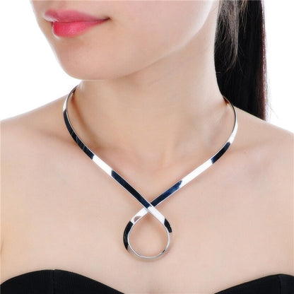 Punk Style Metal Choker Necklace For Women Simple Aolly Torques Collar Necklaces Fashion Jewelry Statement Accessories