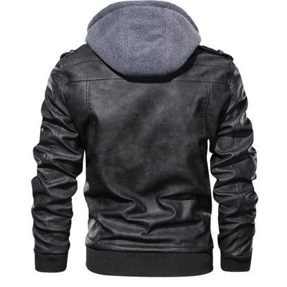 New Men's Leather Jackets: Autumn Casual Motorcycle PU Jacket, Biker Leather Coats. Brand Clothing in EU Size SA722