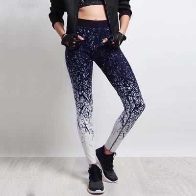 Activewear Yoga Pants Women Sports Clothing Style Abstract Printed Yoga leggings Fitness Yoga Running Tights Sport Pants Compression Tights