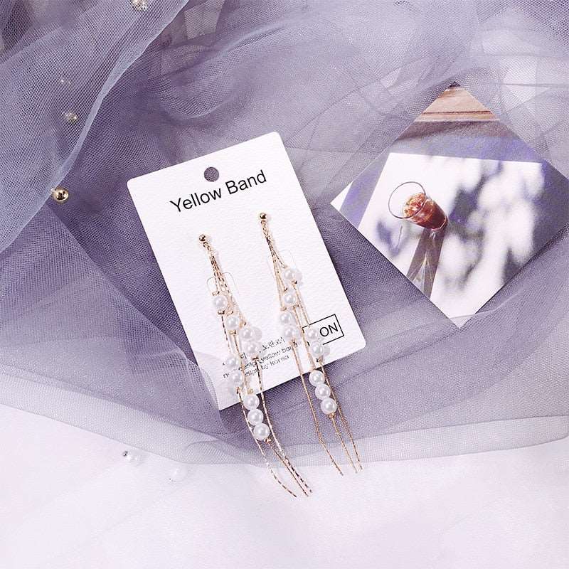 Boho Gold Earrings 2023 Trendy Earrings style Crystal Pearl