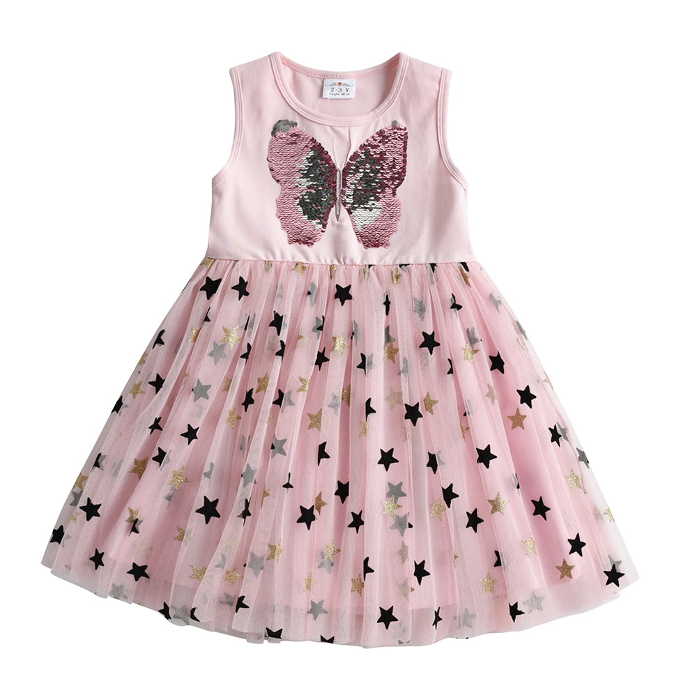 Kid Girls Dress , Party Wear Kids Butterfly Costume Children Clothing