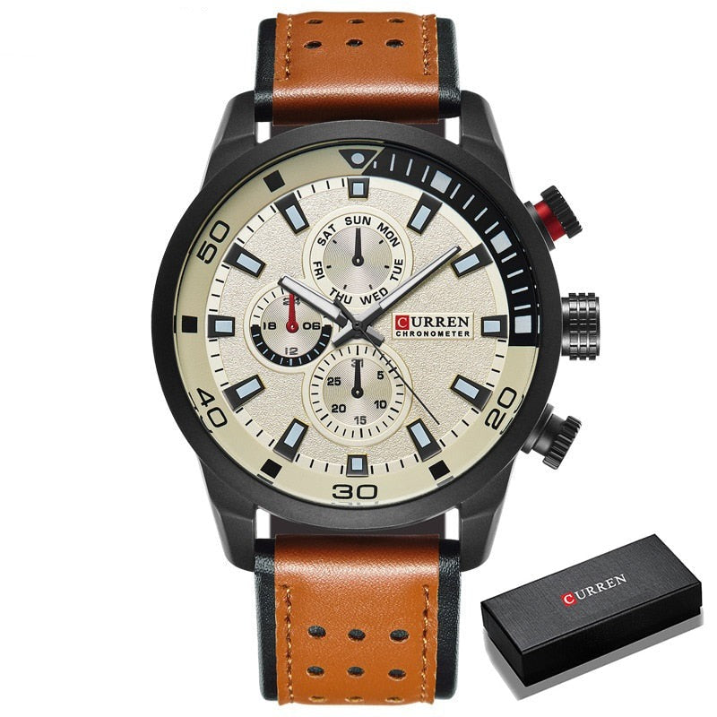 CURREN brand design new fashion casual cool sport man clock military army business wrist quartz male luxury gift watch