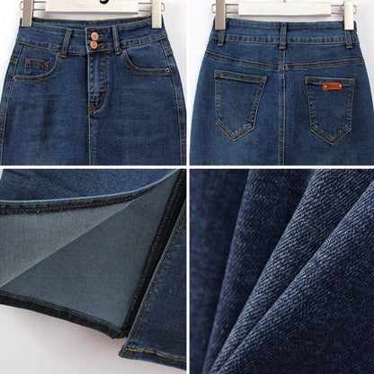 Denim Skirt Long Straight Pencil Skirts Women Summer Blue Vintage Skirt Jeans Women Denim Long Skirts For Women Summer