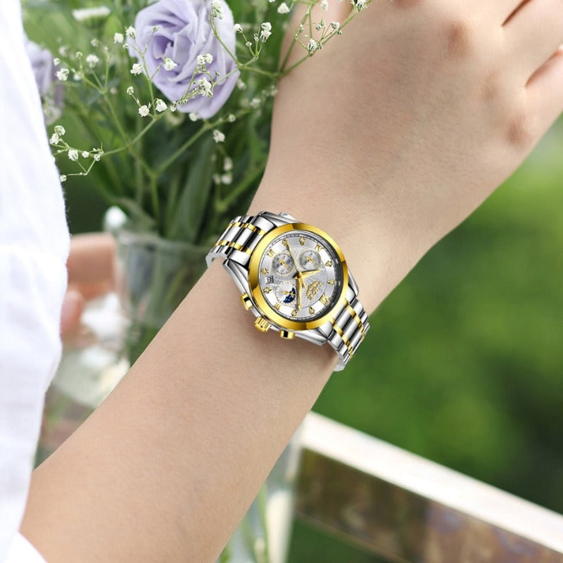 Steel LIGE 2023 New Fashion Women Luxury Watches