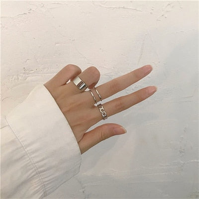 Butterfly Rings For Women Men Lover Couple Ring Set Silver gold Color