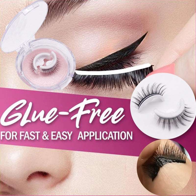 beautiful eyelashes reusable self-adhesive eyelashes