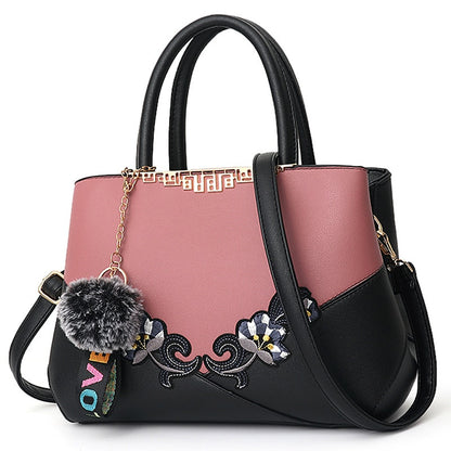 Embroidered Messenger Bags Women Leather Handbags Bags for Women 2021 Sac a Main Ladies Hand Bag Female Hand bag new