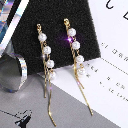 Boho Gold Earrings 2023 Trendy Earrings style Crystal Pearl