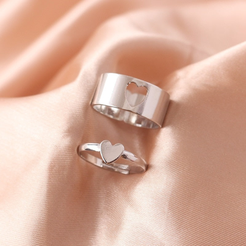 Butterfly Rings For Women Men Lover Couple Ring Set Silver gold Color