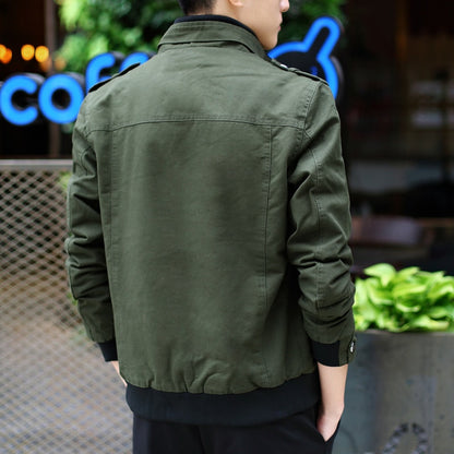 Mens Jacket Fashion Army Military Jacket Man Coats Bomber Jacket Stand Male Casual Coats Streetwear Chamarras Para Hombre oversized