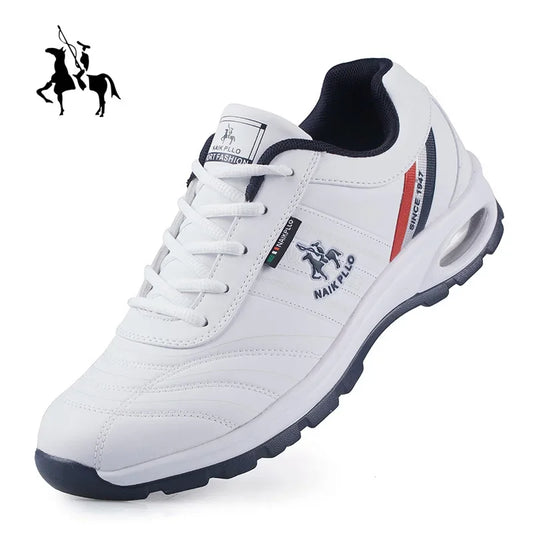New Men Shoes Outdoor Leather Casual Sneakers Men Fashion Sports Running Tennis Large Size Shoes For Men