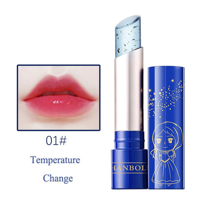 Blue Rose Lipstick Temperature Color Changing Lip Moisturizing Balm Female Makeup Sexy Lip Gloss