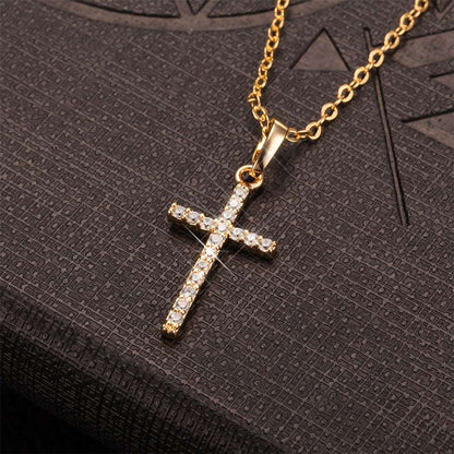 Best New Fast and Furious 7 Moive Cross Tourette Necklace Dominic Toretto Crystal Jesus Cross Pendant Necklace For Men Gifts Jewelry