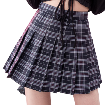 Women Harajuku Skirt Pleat Skirt Preppy Style Plaid Skirts Mini Cute Japanese School Uniforms Ladies Jupe Kawaii Skirt Harajuku