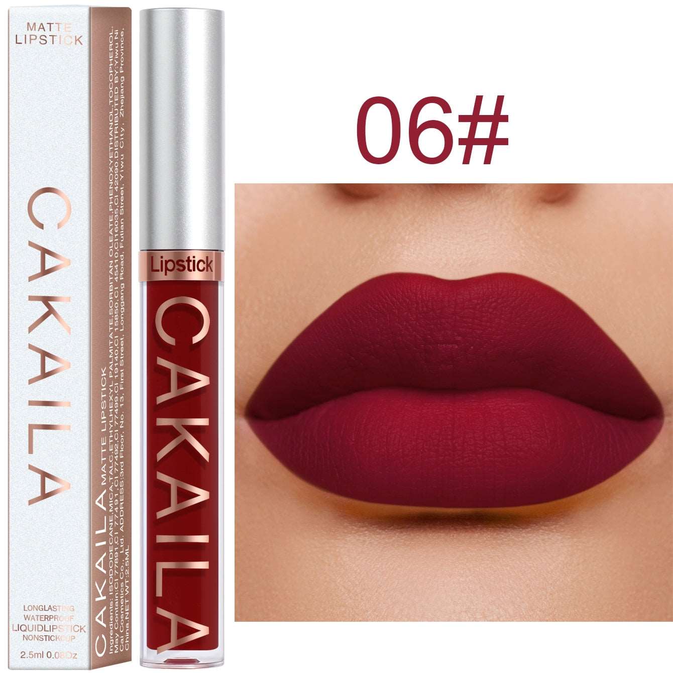 18 Colors Matte Lipgloss Liquid Lipstick Long Lasting Sexy Red Pink Nude Lip Gloss