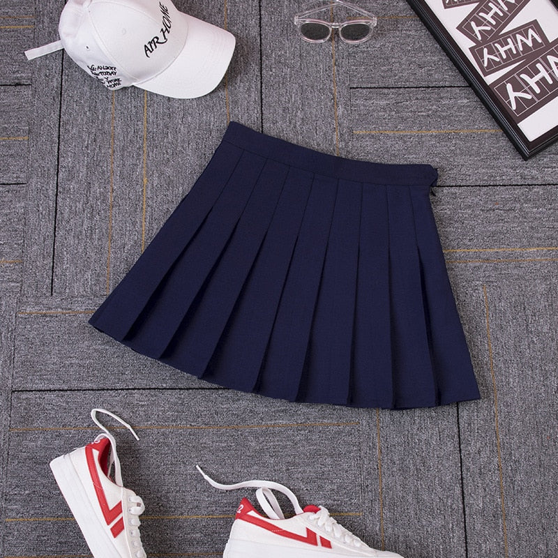 Women Harajuku Skirt Pleat Skirt Preppy Style Plaid Skirts Mini Cute Japanese School Uniforms Ladies Jupe Kawaii Skirt Harajuku