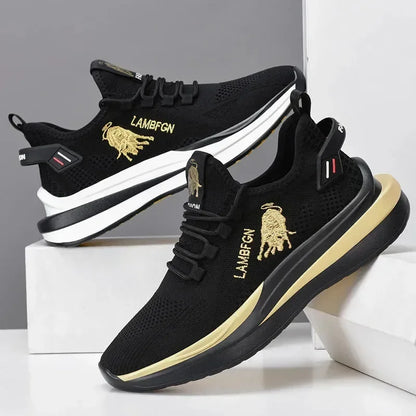 2024 Men's Sports and Casual Shoes Summer Fashion New Shoes Round Toe Black Spring Men's Shoes