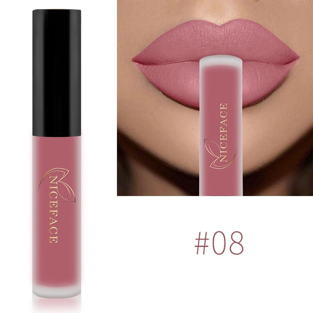 34 Color Lip Gloss Waterproof Nude Matte Liquid Lipstick Moisturizing Long Lasting Lipgloss