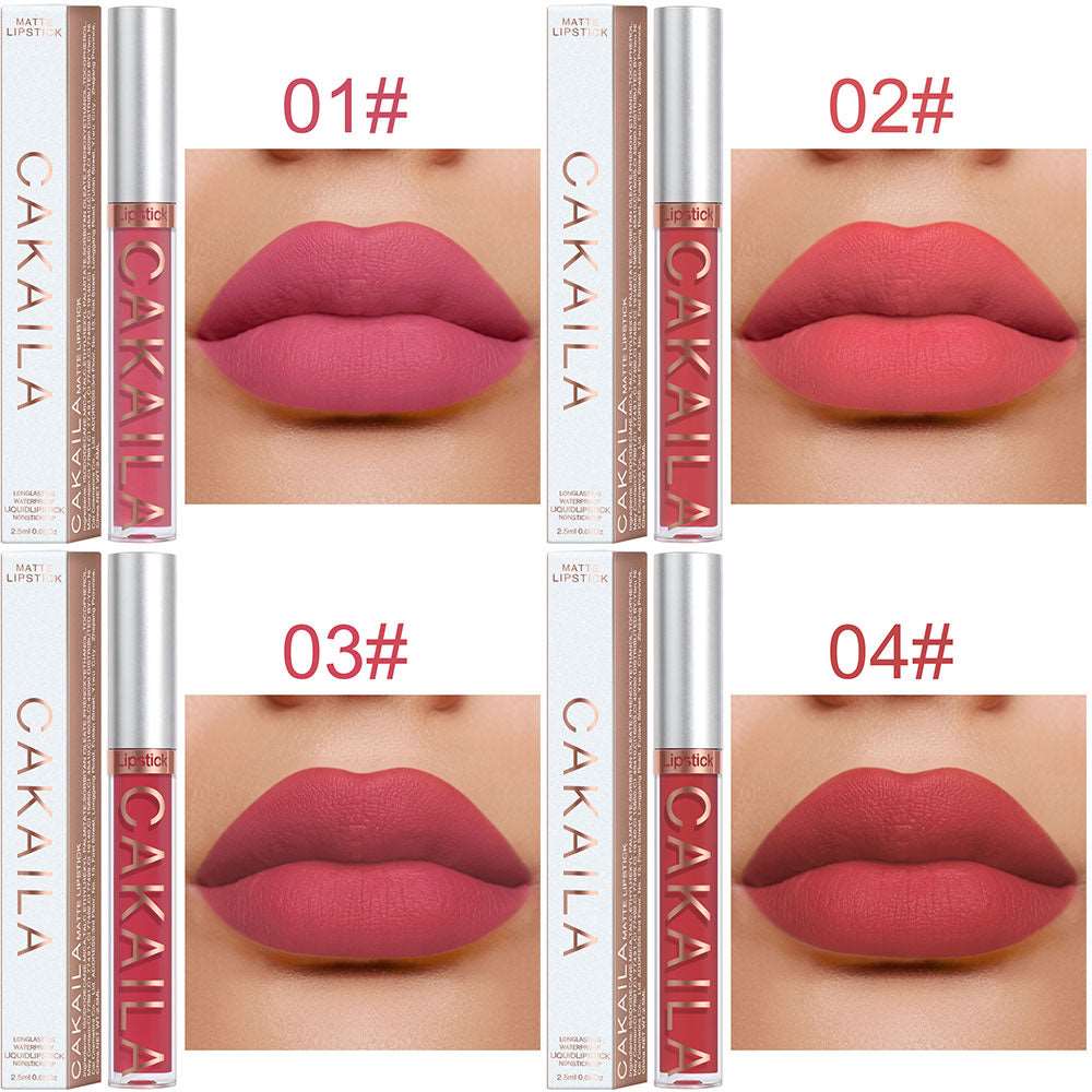 18 Colors Matte Lipgloss Liquid Lipstick Long Lasting Sexy Red Pink Nude Lip Gloss