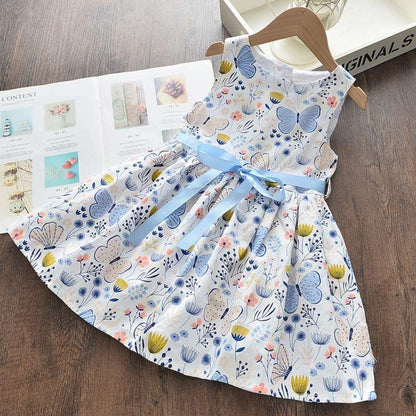 Bear Leader Girl Princess Dress New Summer Kid Girls Dress Floral Sweet Children Party Suits Butterfly Costume Children Clothing