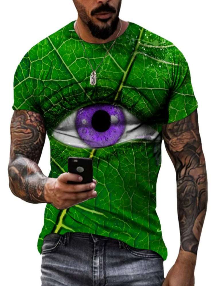 Animal Python Pattern 3D Printed Summer Men's T-shirt