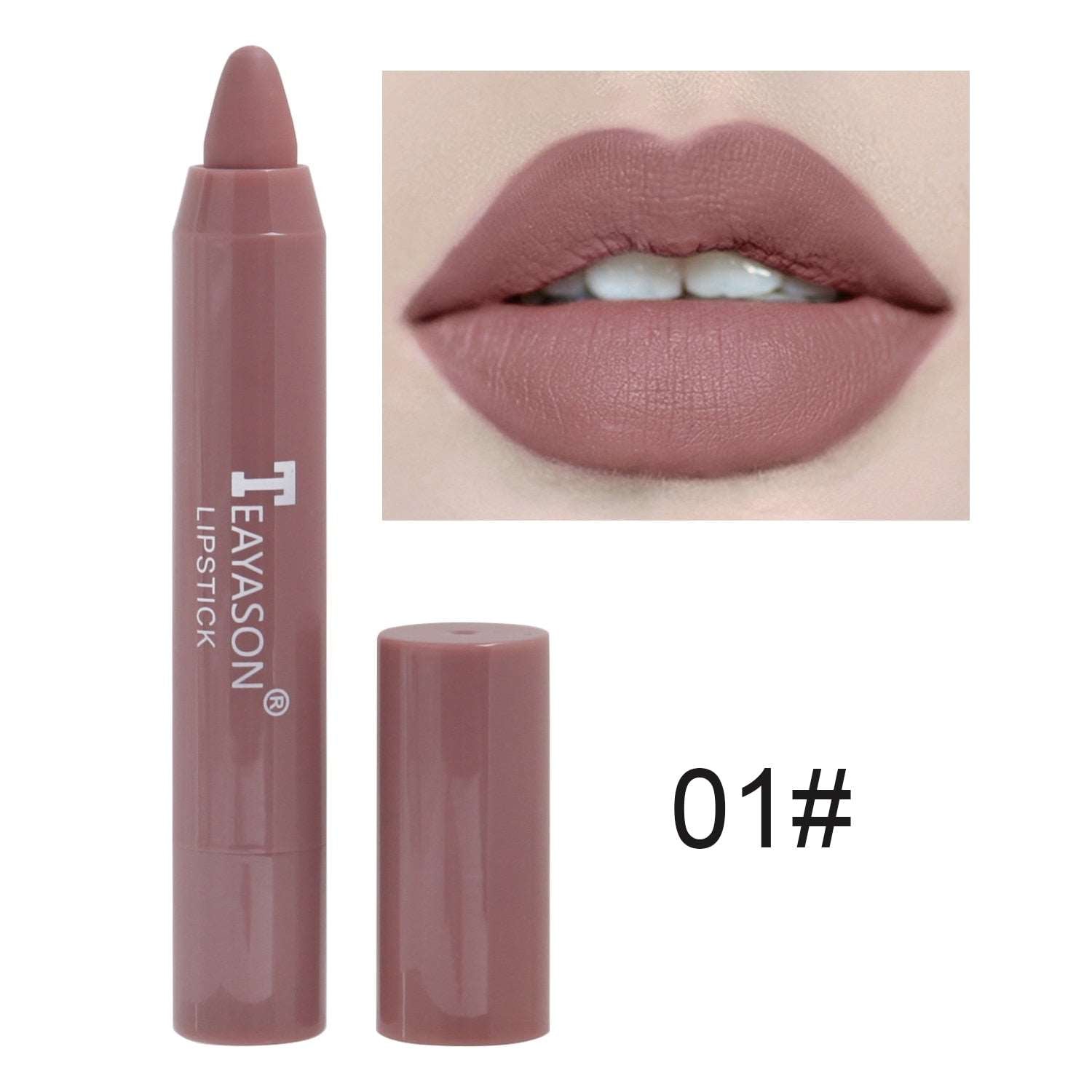 12 Colors Sexy Matte Lipstick Waterproof Long Lasting Color Rendering Non-stick Velvet Lips Liner Pencil Woman Makeup Cosmetics