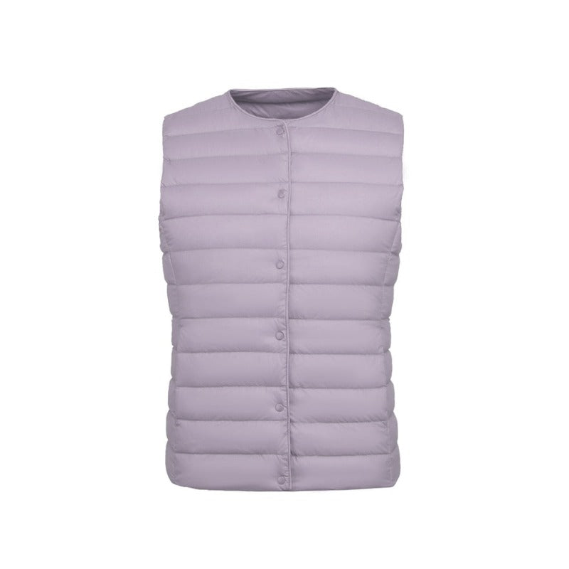 Warm Sleeveless Winter Liner Two Ways Waistcoat Jacket for Women Warm Vests