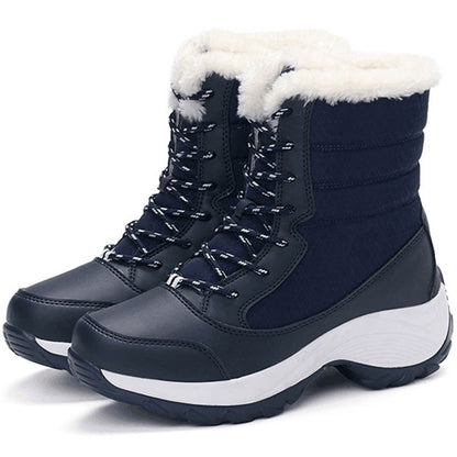 Women's Lightweight Ankle Boots Platform Heels, Winter Botas Mujer, Keep Warm Snow Shoes for Females - Botines