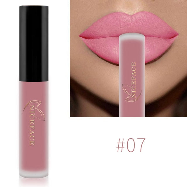 34 Color Lip Gloss Waterproof Nude Matte Liquid Lipstick Moisturizing Long Lasting Lipgloss